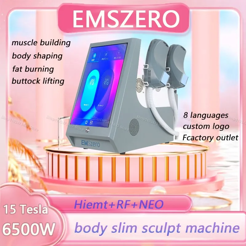 

15 Tesla EMS Body Sculpt RF Machine New Upgrade Nova 6500W 200HZ EMSzero Muscle Build Nova Slimming Fat Removal Beauty Device