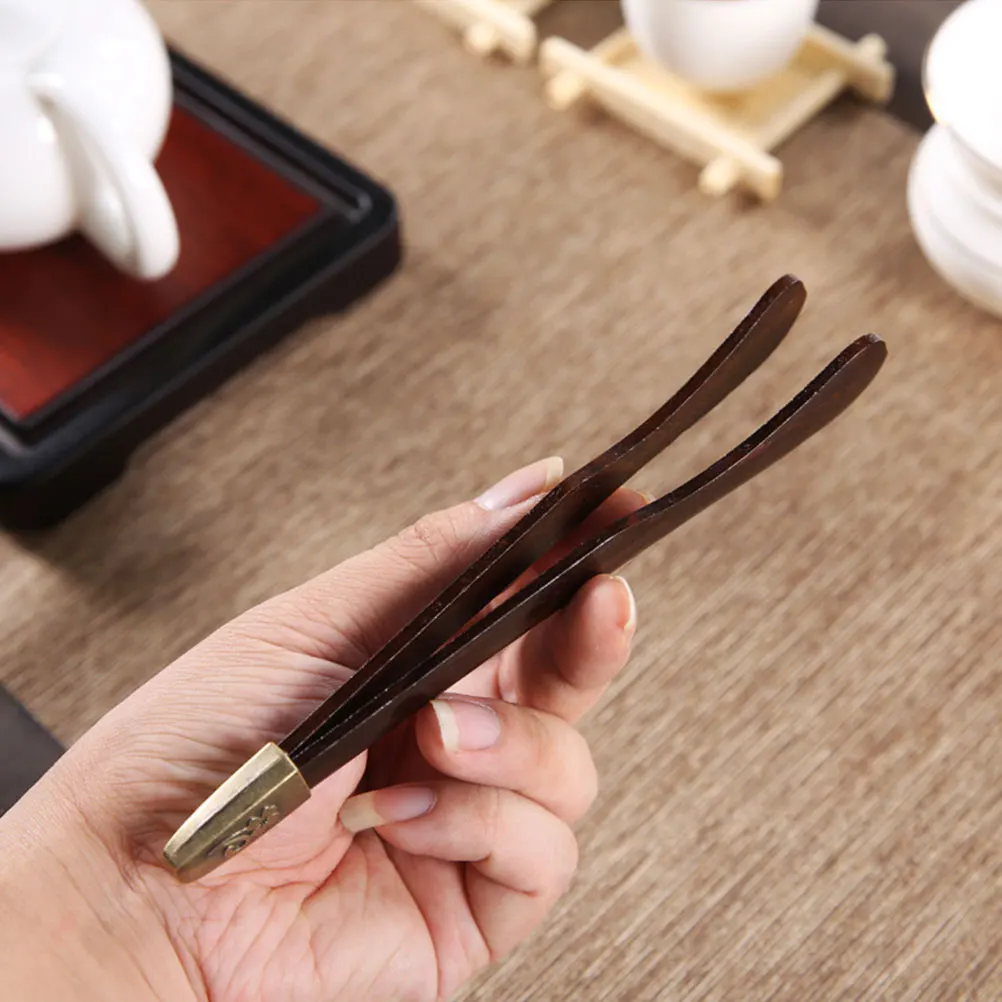 

9 Pcs Tea Accessories Wooden Tea Clip Anti scald Cup Holder Bamboo Tool Teacup Clamps Ceremony Utensils Travel Storage Kitchen