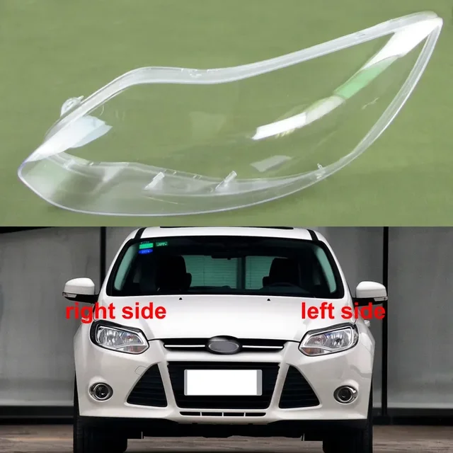 Osłona przedniego reflektora przezroczyste klosze lampy maski klosz reflektora soczewka pleksi dla Ford Focus 2012 2013-2014