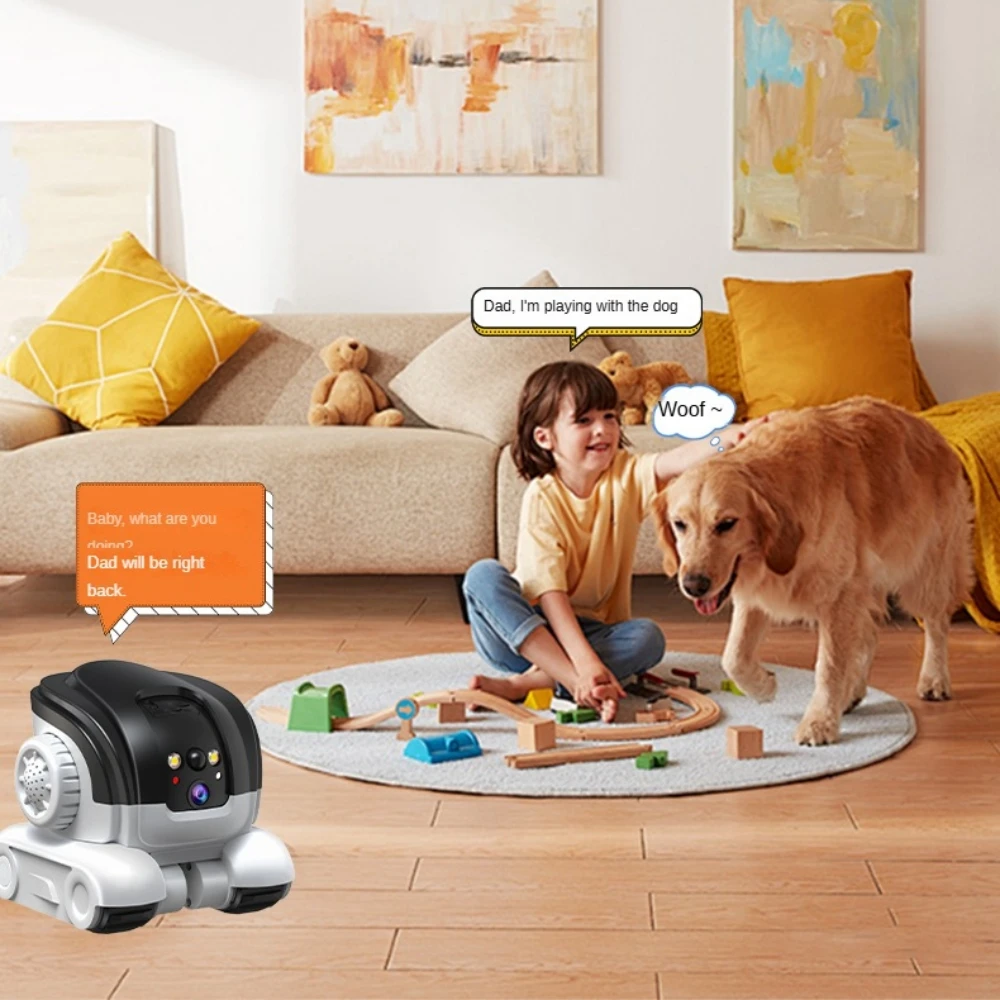 360 Degree Rotating Pet Camera with Two Way Talk Function and Night Detection Robot Cameras for Home Security