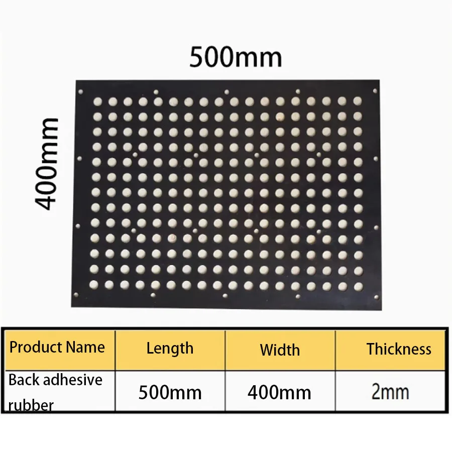 

2026 new modelVacuum suction cup protection pad CNC machining rubber porous accessories with adhesive positioning holes