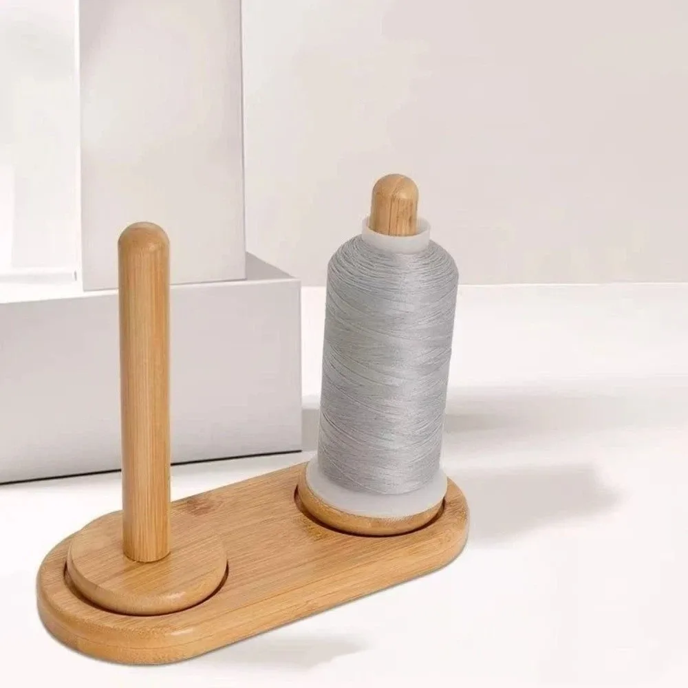 

Detachable Base Yarn Storage Rack Stable Handmade Wooden Yarn Holder Vertical Rotating Wool Ball Holder Knitting Organizer