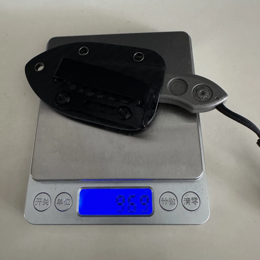 Titanium Alloy DC53 Crowbar with Carbon Fiber Sheath Bottle Opener Outdoor Multifunction EDC Tools
