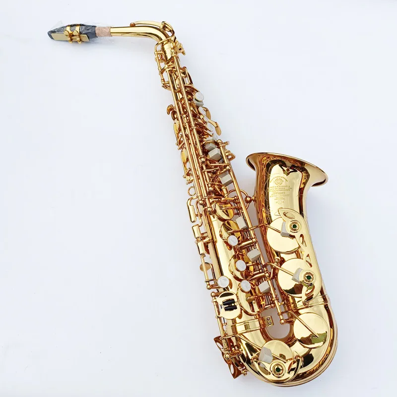 

Made in France Mark VI Sax Model Gold Lacquer E Flat Alto Saxophone Eb with Case Accessories