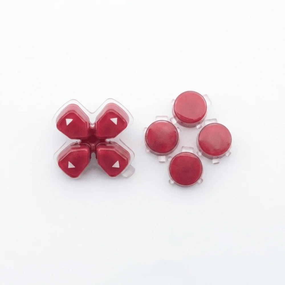 Jelly Color Controller Replacement Buttons Kit Cross-Directional Design Dpad Replacement Keys for PS5 Controller