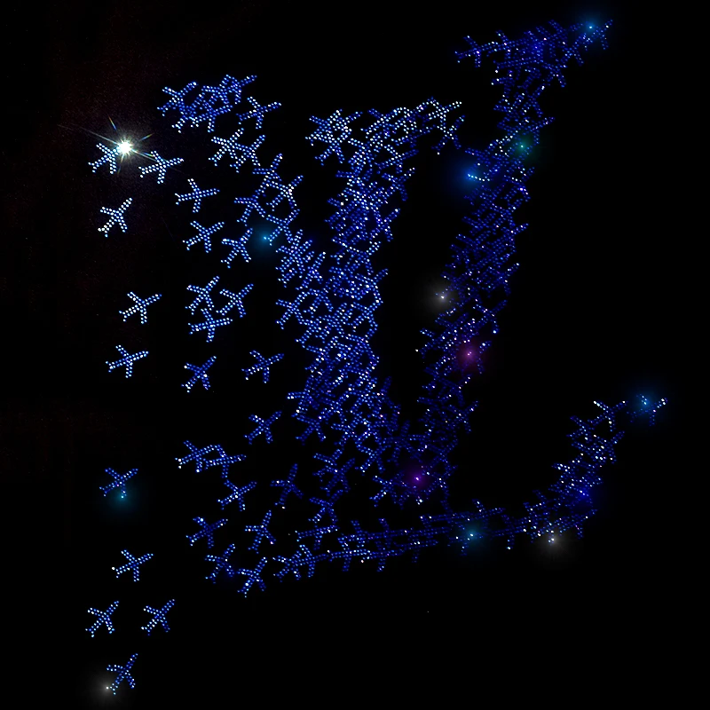 High-quality rhinestone small airplane pattern is ironed onto the sweater outerwear accessories. Fashionable large patches.