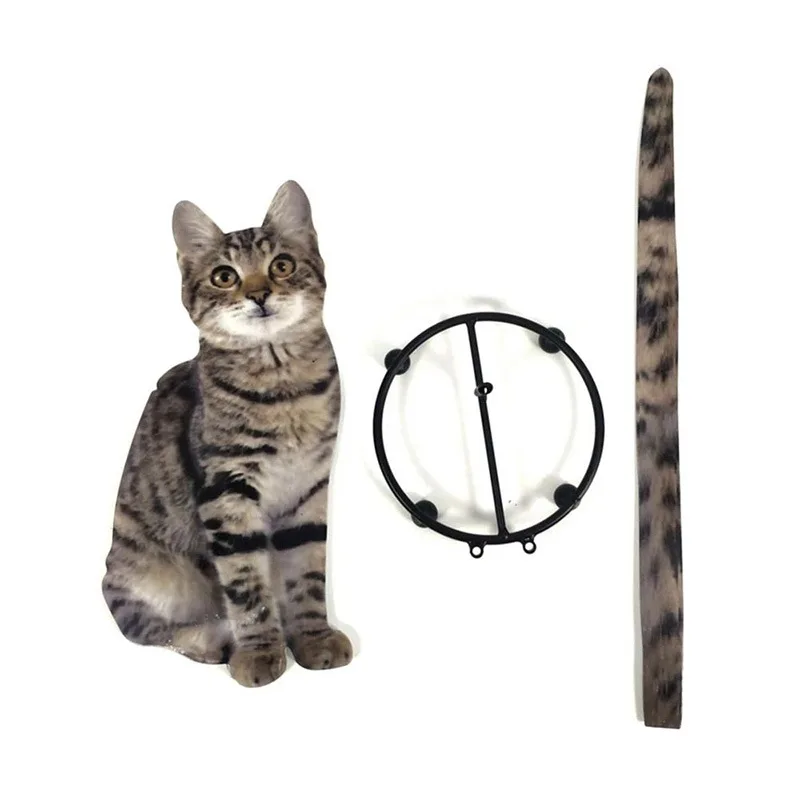 Iron Cat Roll Paper Rack Imported Die-Cut Metal For Decorate Your Workplace