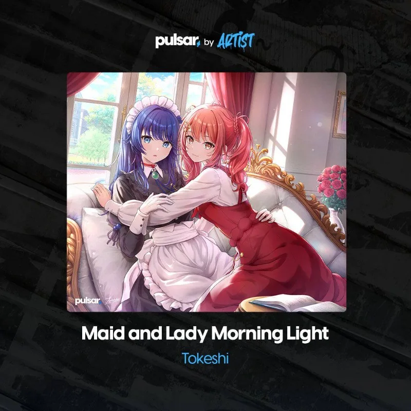 Pulsar ARTIST Tempered Glass Mouse Pads Customization Pixiv UV Printing Technology Ergonomics Desk Pad PC FPS Gaming Mouse Pad