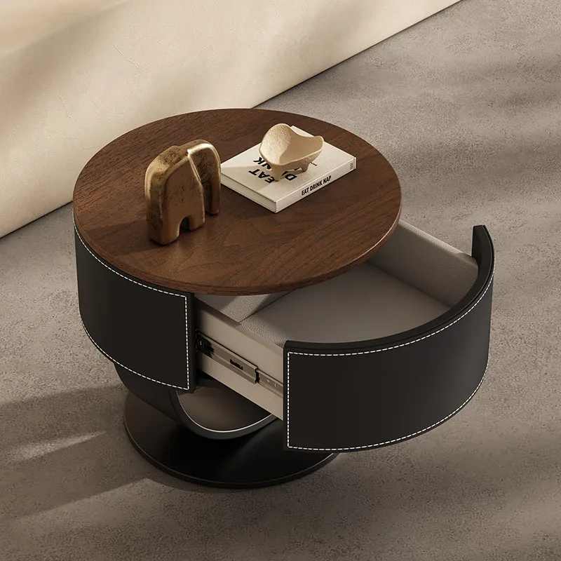 b11-Vintage Storage Nightstand Luxury Modern Nordic Aesthetic Trendy Display Nightstand Comodini Bedroom Furniture