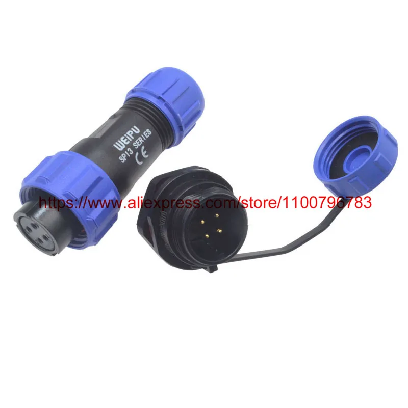 Original Weipu Anschluss SP13 IP68 2 3 4 5 6 7 9 Pin Männlich Weiblich Wasserdichte Kabel Stecker Vorne Montieren buchse SP1310 SP1312 – Detail 6