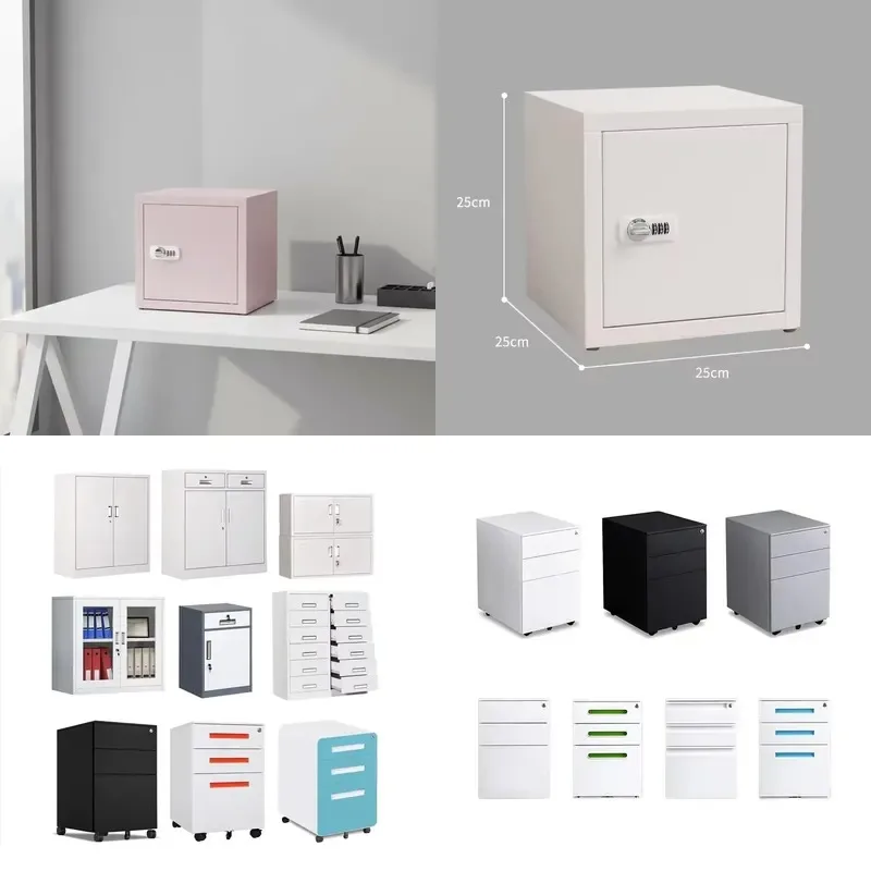 Modern Removable Steel Filing Cabinet with Key Lock Space Saving Easy Assembly for Home and Office Use