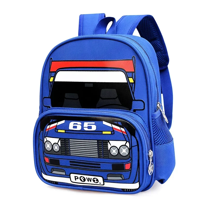 Boys Backpack Cartoon Car Kindergarten Fashion Schoolbag Casual Children Shoulders Bag Kids Girls Students Bags Mochila Infantil