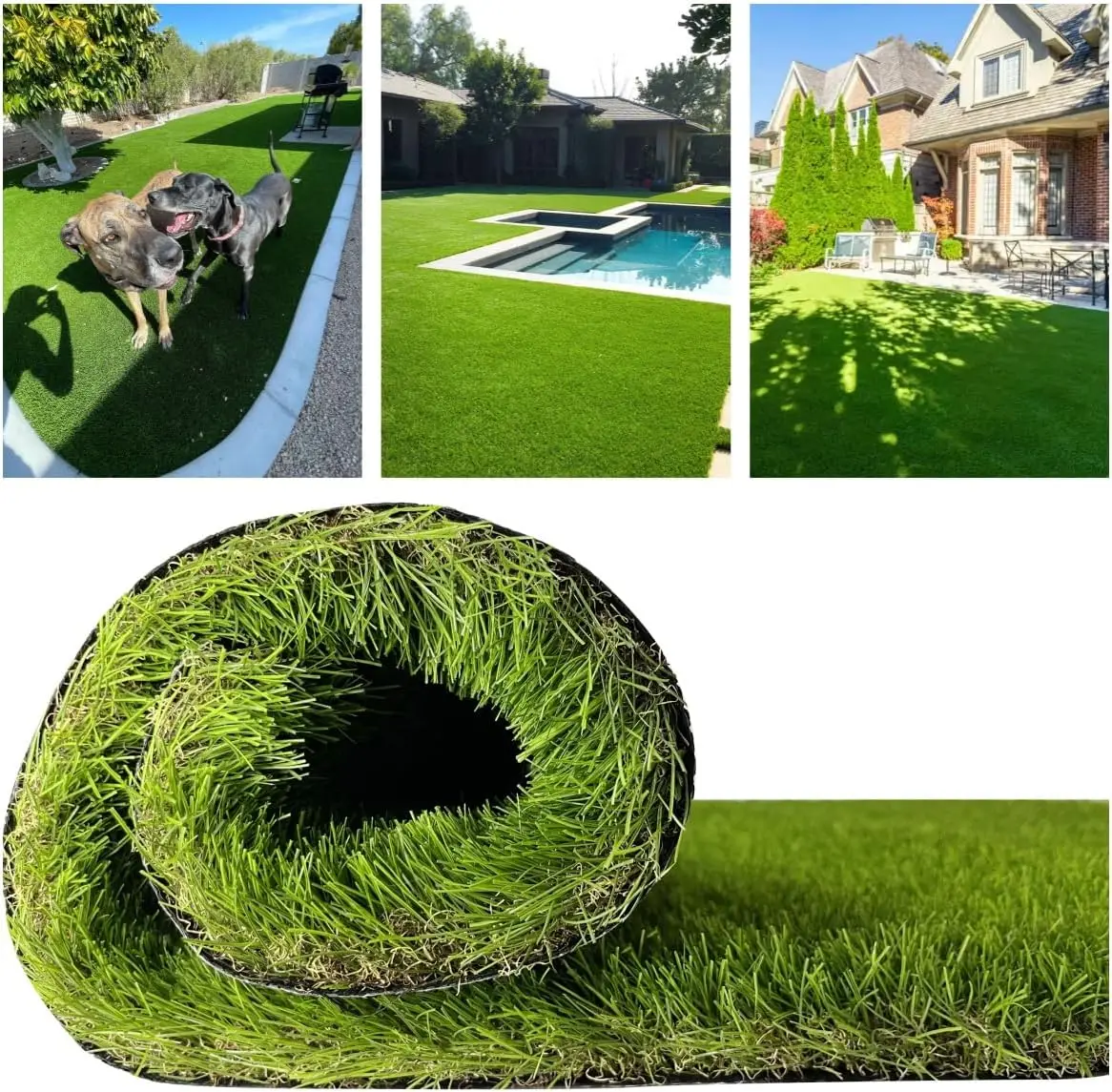

Ultrathick 1.77 Inch Artificial Grass Turf 4X10 Feet, Luxurious High Dense Dog Potty Pee Grass Mat