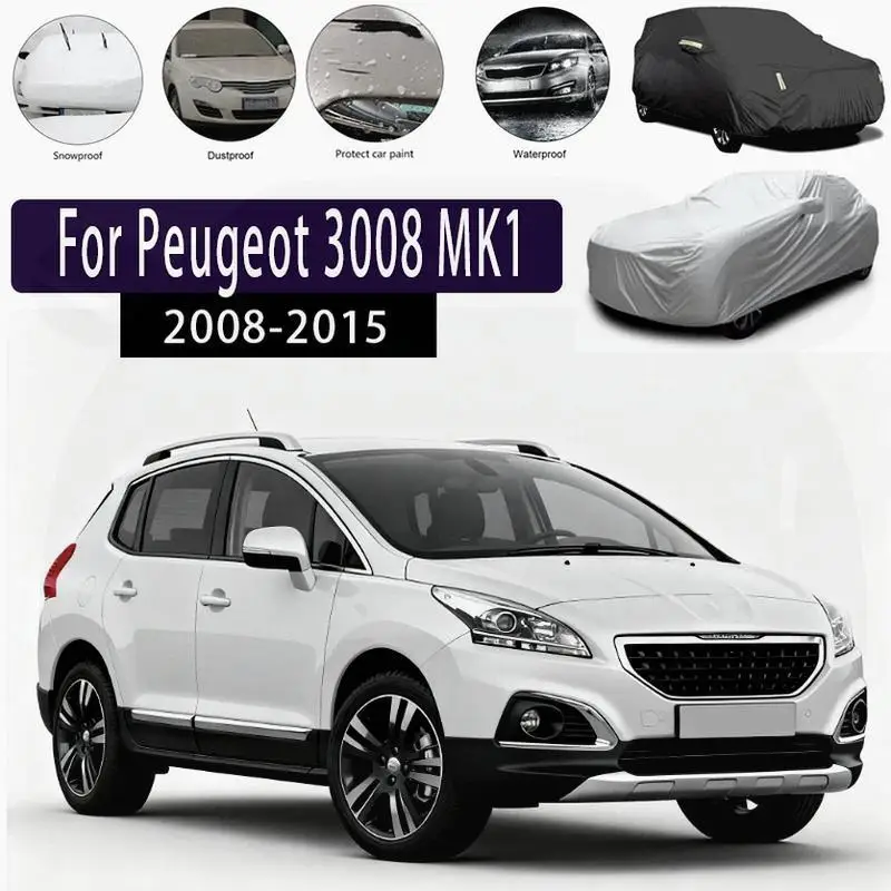 

For Outdoor Protection Waterproof for Peugeot 3008 MK1 Snow Sunshade Dustproof Exterior Accessories Car Covers