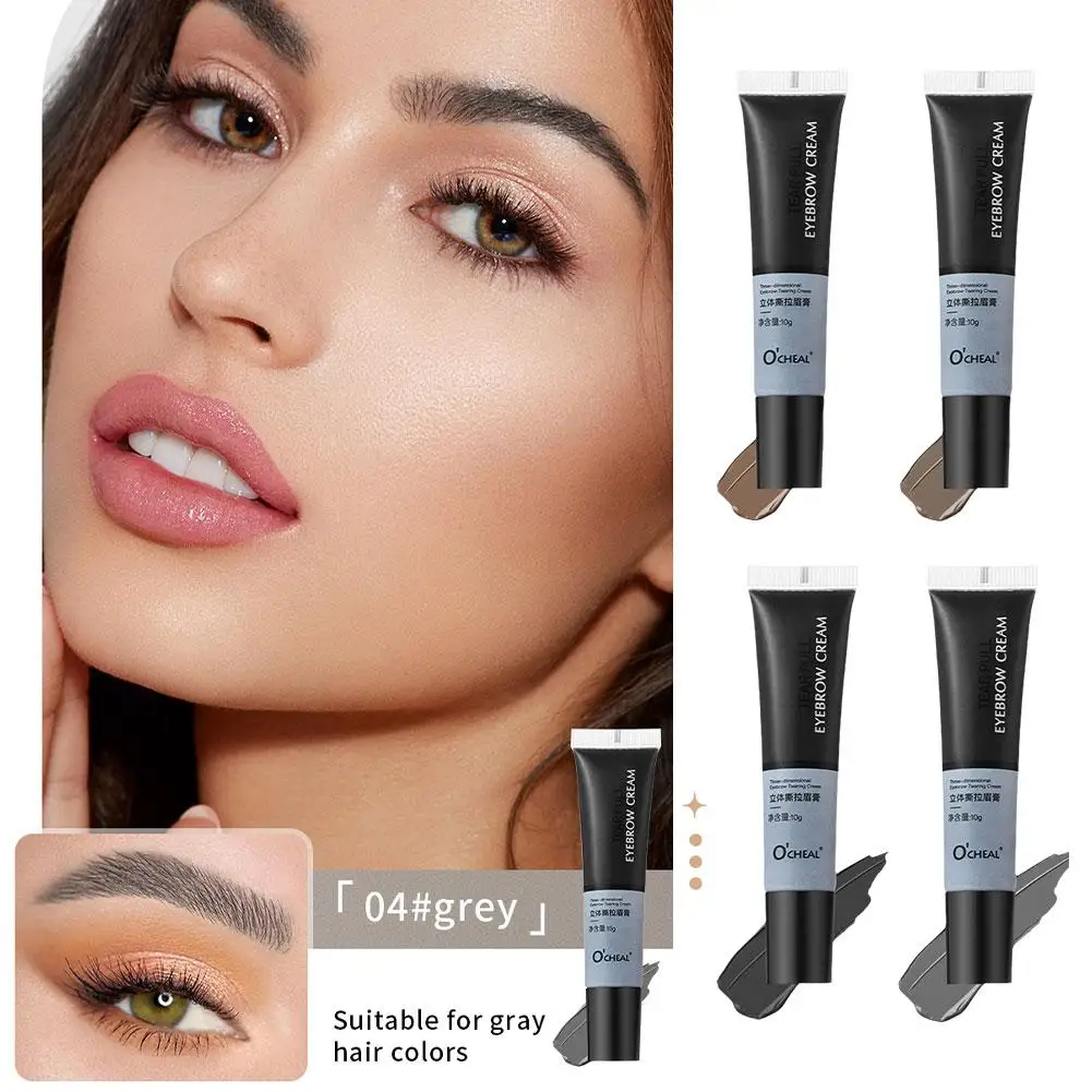 Peel Off Eye Makeup Semi Permanent Eyebrow Fast Tint Gel Dyeing Eyebrow Cream Eyebrow Tattoo Waterproof U3q3