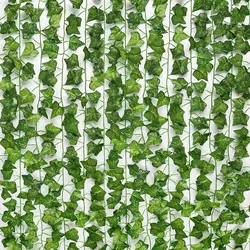 Hoge-Kwaliteit Kunstmatige Ivy Leaf Planten Vine Opknoping Garland Fake Gebladerte Bloemen Home Keuken Tuin Kantoor Bruiloft Muur Decor
