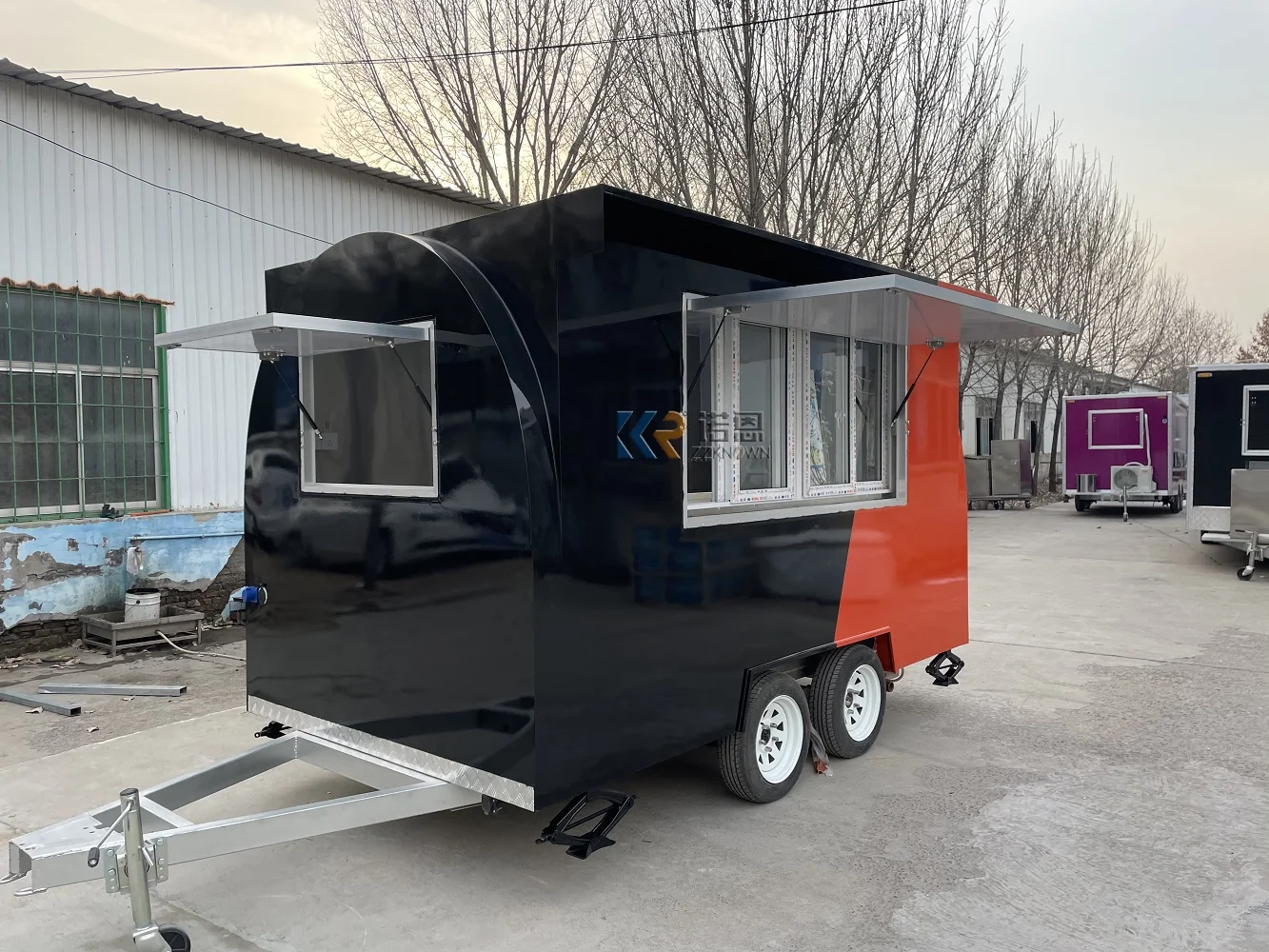 รถขายอาหารฮอตดอกขายไอศกรีมรถตู้ขายอาหารจานด่วนรถลากขายอาหารเคลื่อนที่ราคาถูก