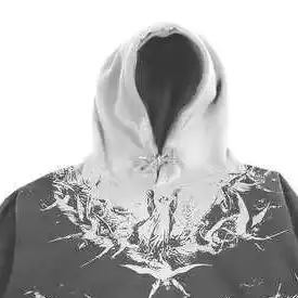 American Retro Ins Style Women Autumn Hoodie New Style Personalized 3D Printing Pattern Loose Pullover Couple Hooded Sweatshirt