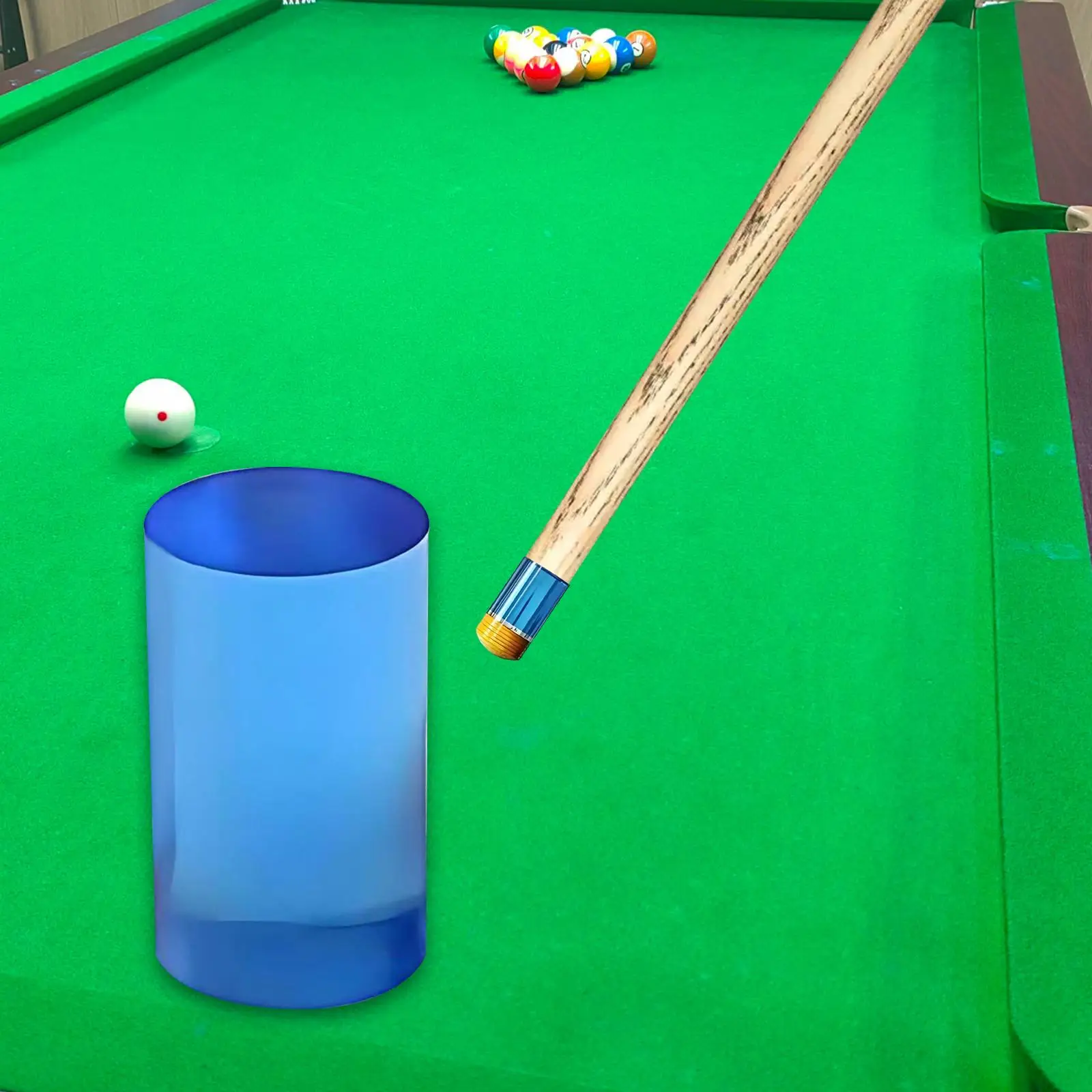 Snooker Pool Cue Ferrule Acrylic Sleeve Unfinished Custom Fit Cue Tip Repair Part Portable for Workshop Use