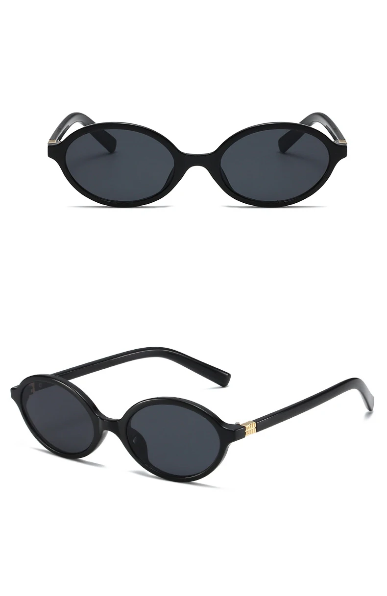 Niedliche ovale Sonnenbrille für Damen, trendige Sonnenbrille mit kleinem Rahmen, klassische Farbtöne, Luxus-Markendesign, Hipster, sexy Brillen – Detail 10