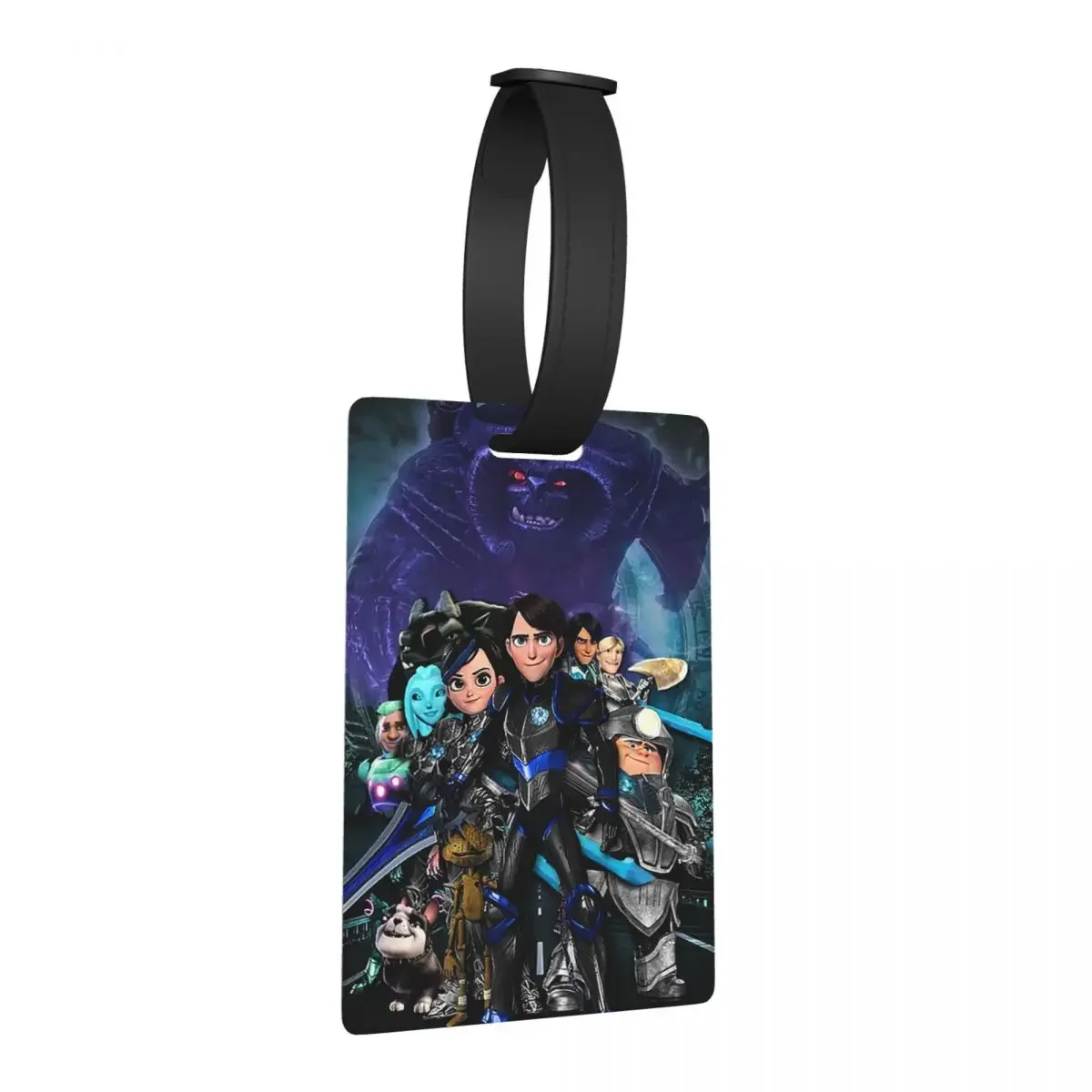 

Багажные бирки с мультяшными троллями, аксессуары для чемодана, милый багаж, посадочная бирка, держатель этикетки, идентификационное имя, адрес