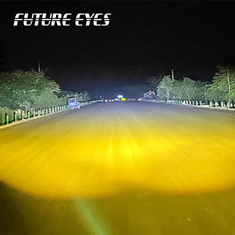 Future Eyes F20X Motorcycle Spotlight Backlight Wired Switch Auxiliary LED Lights Waterproof 360 Rotation Low and High Beam