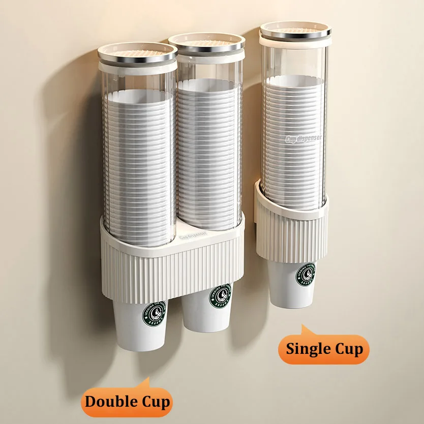 

Disposable cup cup holder wall mounted water dispenser high-end paper cup holder water cup storage bar counter rack