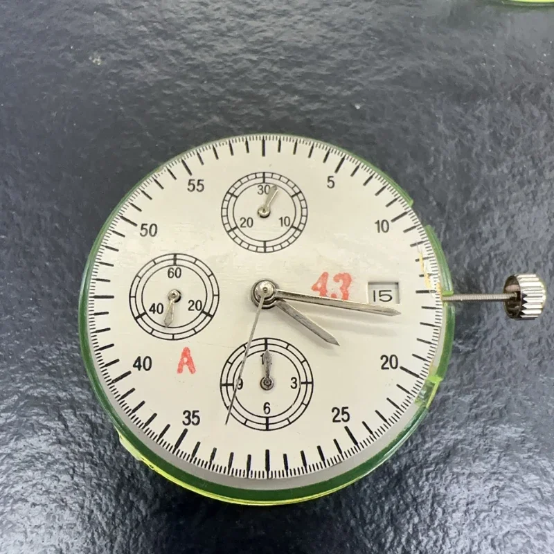 Watch accessories brandnewdomesticShanghai7750movementsix-pinsinglecalendar9 o'clock small second multi-function single calendar