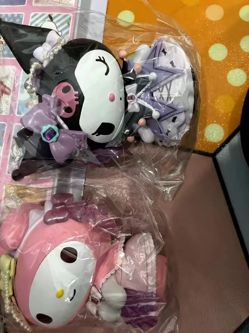 Sanrio Kuromi My Melody Anime Figure Rose Party Desktop