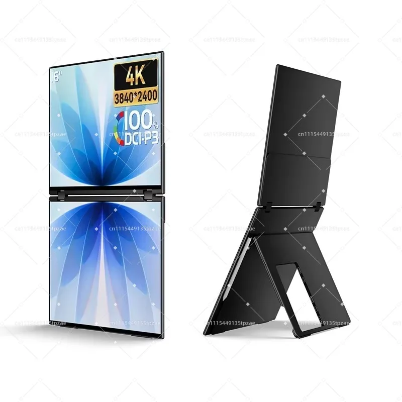 Drive-free X Series Dual Stacked Monitor 4K 2K 60Hz 240Hz Phone Touch One Cable for Laptop Windows Mac