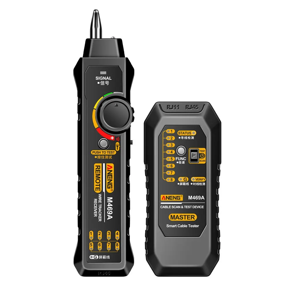 Testing Instrument Network Repair ANENG M469A Network Cable Finder RJ45 RJ11 LAN Cable Finder Tester Anti-Interference