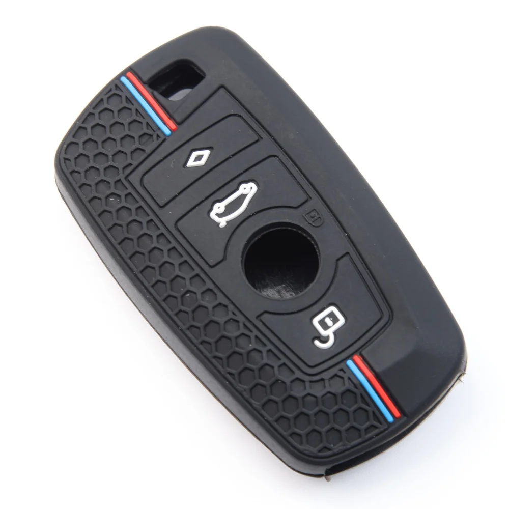 Silicone Car Key Case Cover Shell Fob for BMW F30 F31 F32 F34 F20 F21 F07 F10 1 3 5 7 Series  M3 M4 X1 X3 G01 X4 G02 X5 F15 F16