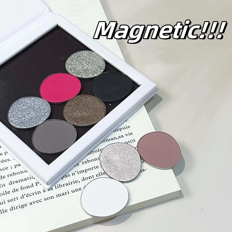 9 Colors Fun Eye Shadow Plate Magnetic Removable DIY Eye Shadow Brightening Sleeping Silkworm Blue Red Eyes Makeup Pigments