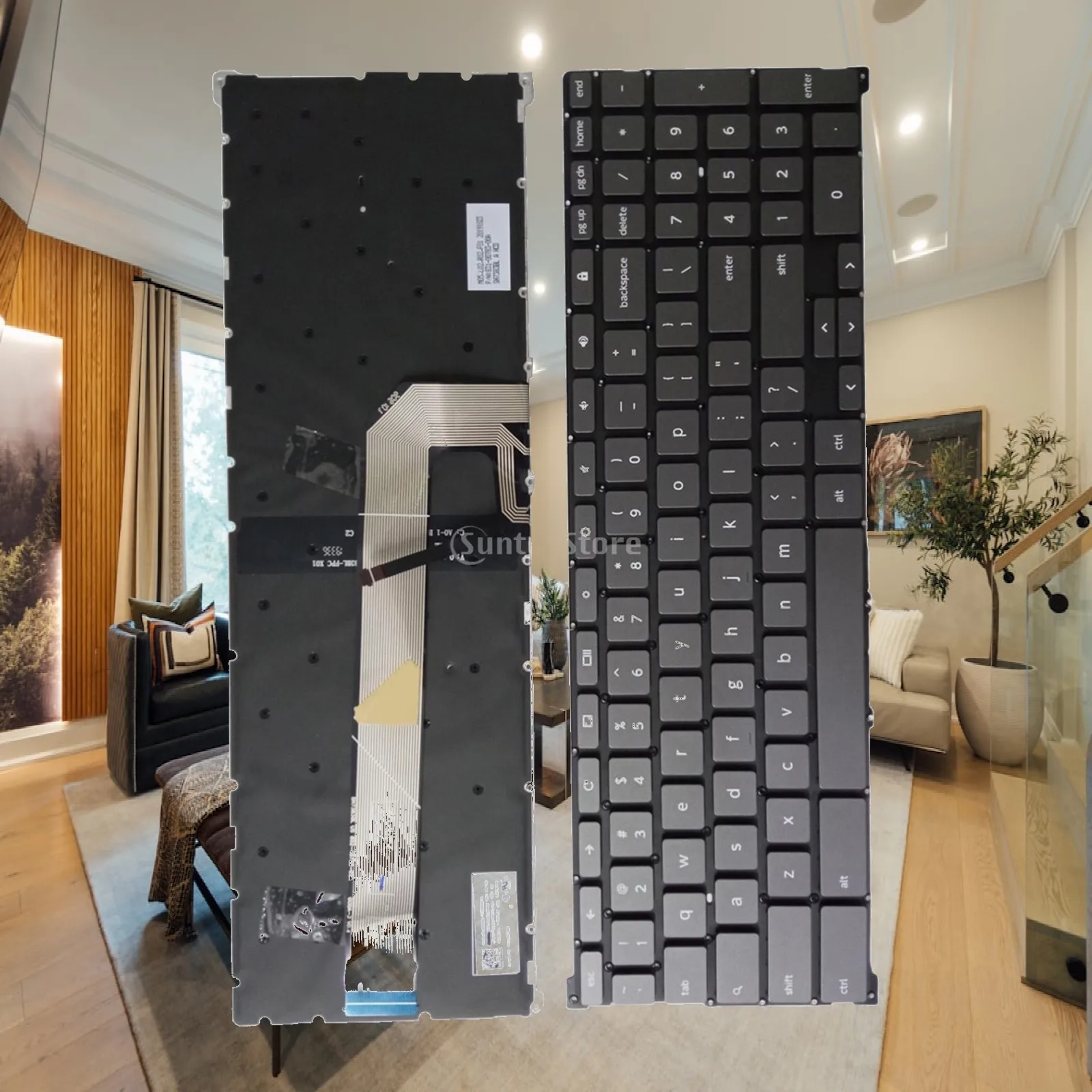 Replacement Backlit Notebook Keyboard US Layout for Lenovo Chromebook C340-15 Laptop Repair Part