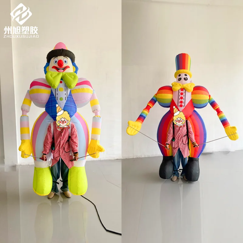 

inflatable walking clown air models are suitable for outdoor amusement park holiday performance props
