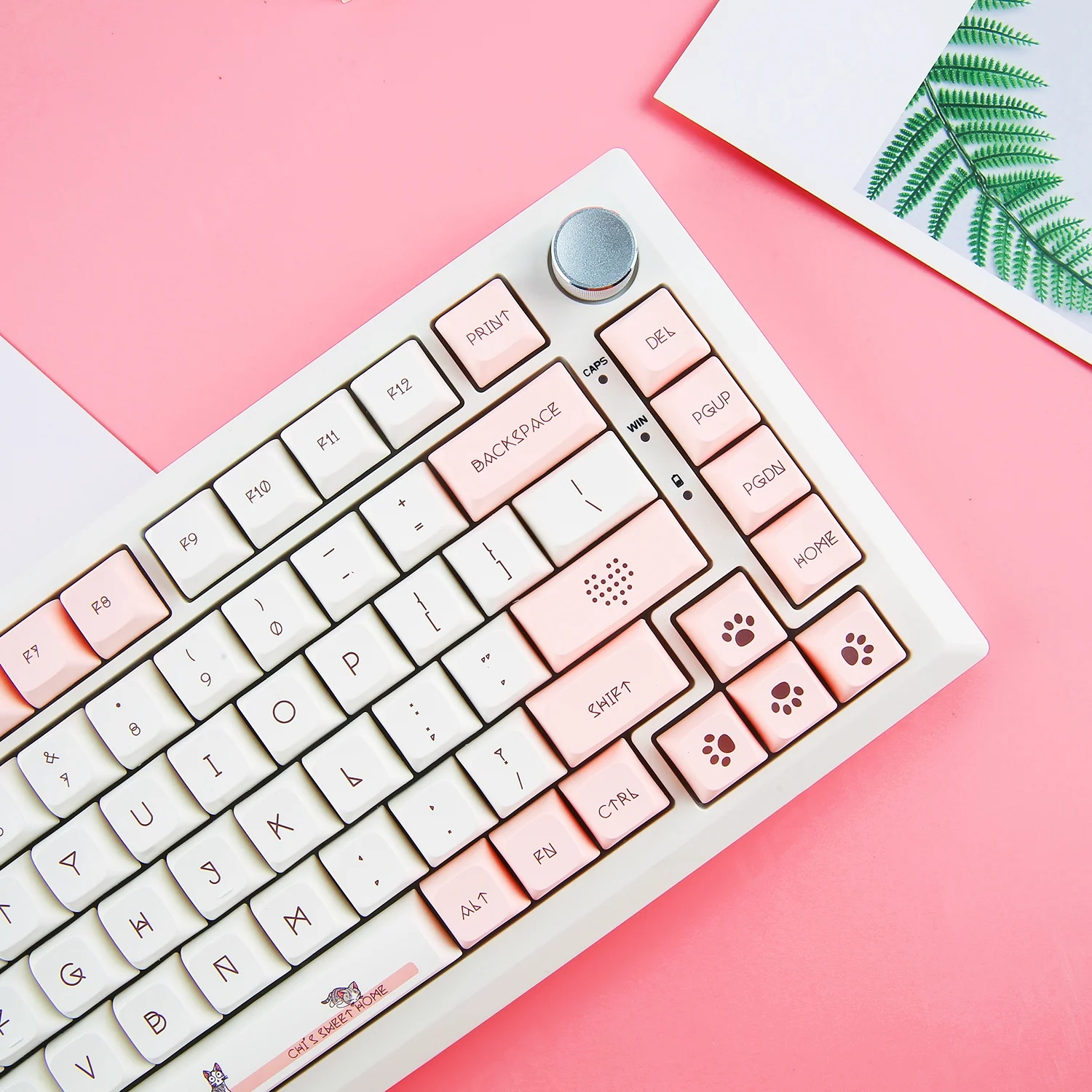 

143 Keys Cheese Cat Cute Keycaps XDA Profile PBT Keycap For Mx Switch Mechanical Keyboard Dye Sublimation Pink Key Caps GK61