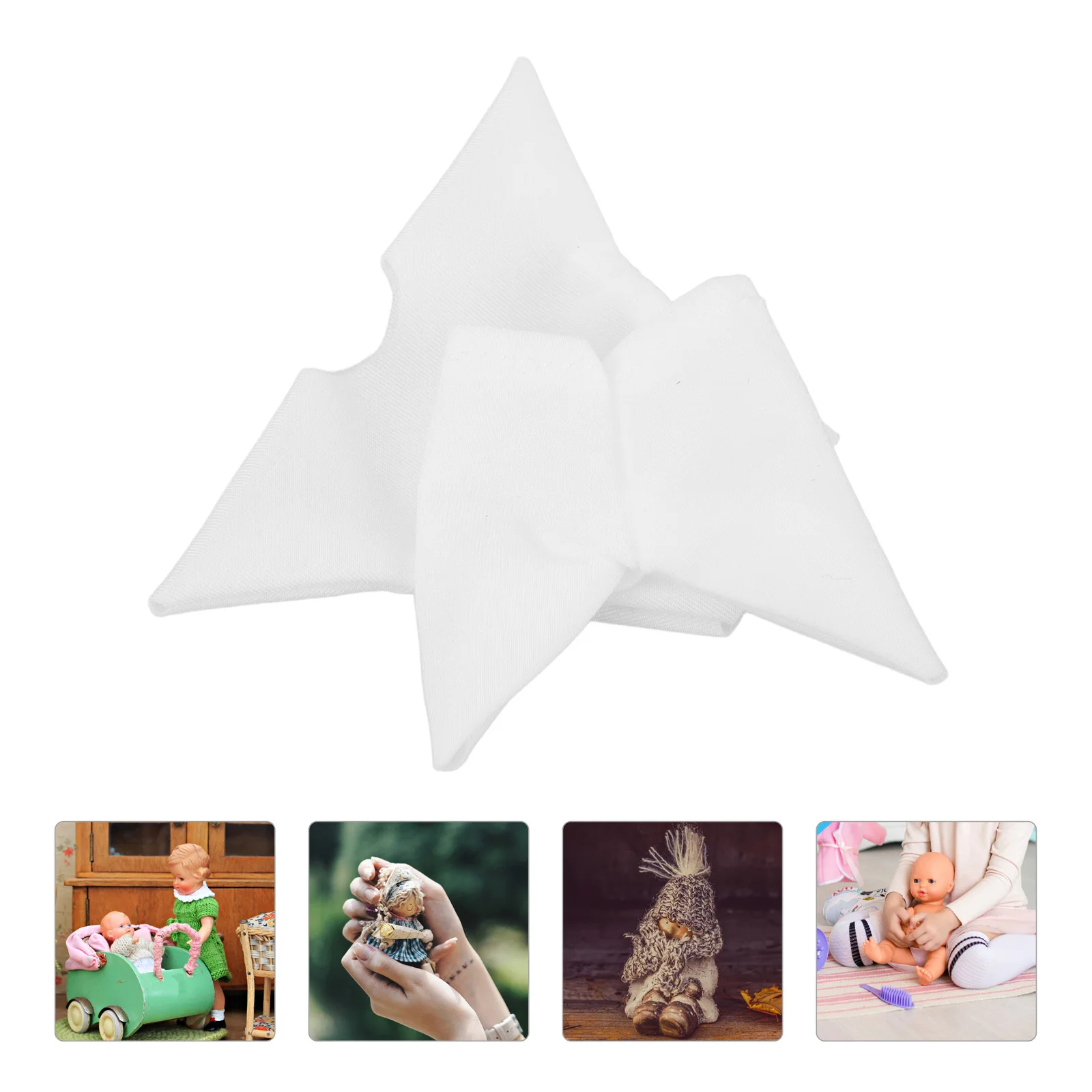 

Ob11 1:12 Scale Elastic Low Collar White Shirt Anti-Staining Short Sleeve Base Shirt Autumn Wear Baby Clothes Accessory