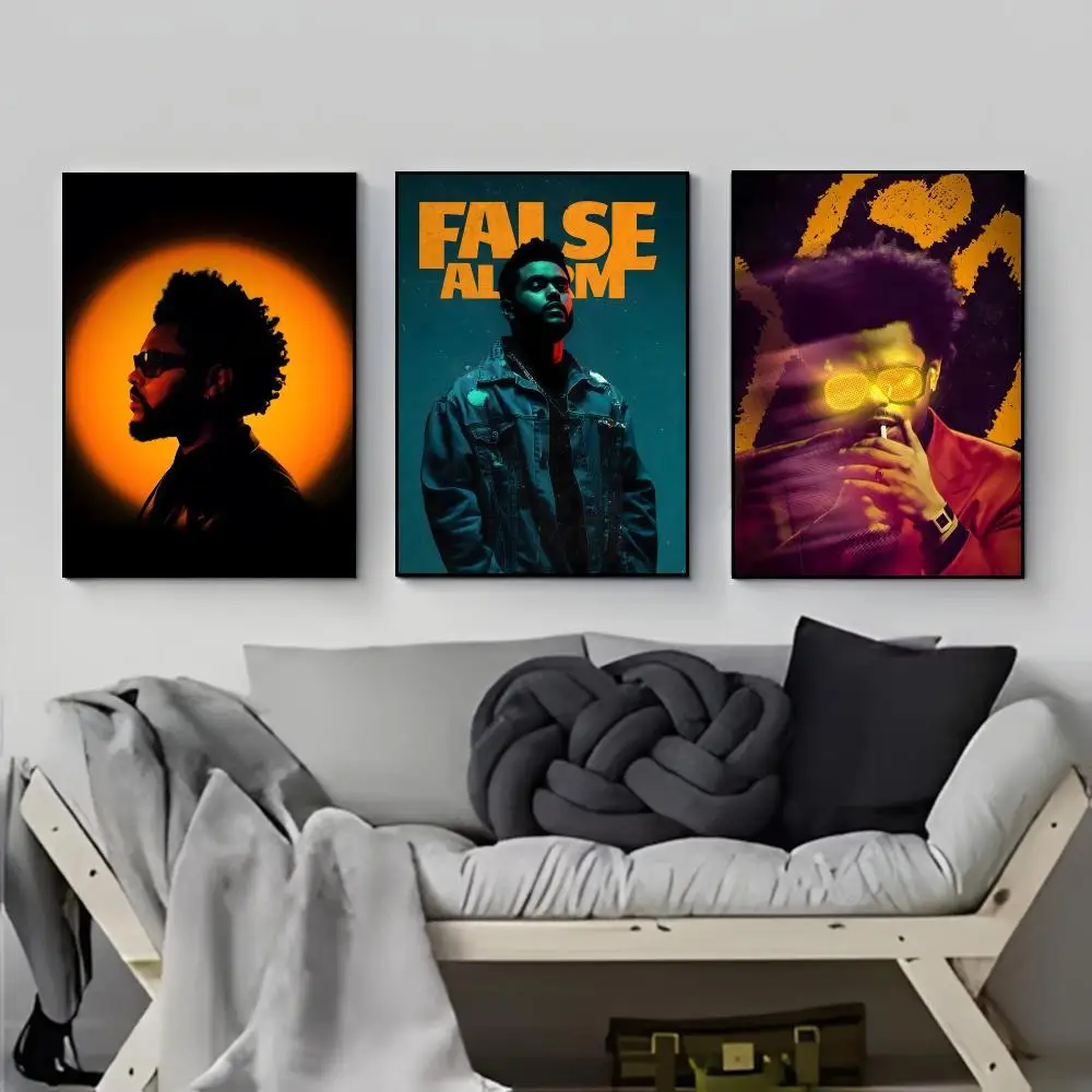 Dark Smooth Singer The W-Weeknd Poster Poster HD  Waterproof Wall Sticker Bar Living Room Decor Gift
