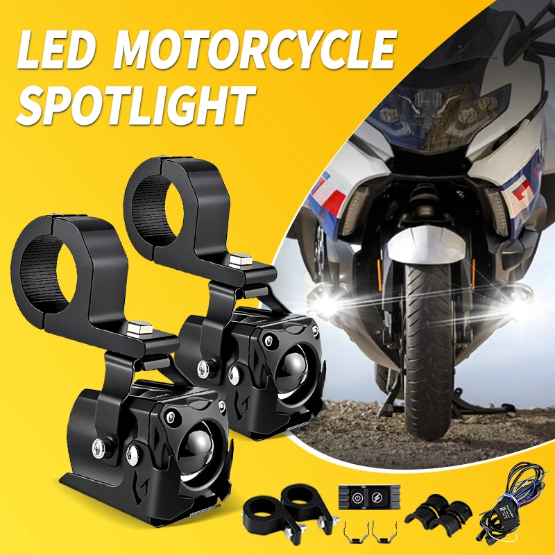 

1Set Auxiliary Lights Spot Driving LED Moto Front Fog Lights For BMW K1600GT K1600GTL K1600 GT K1600 GTL K 1600 GT K 1600 GTL