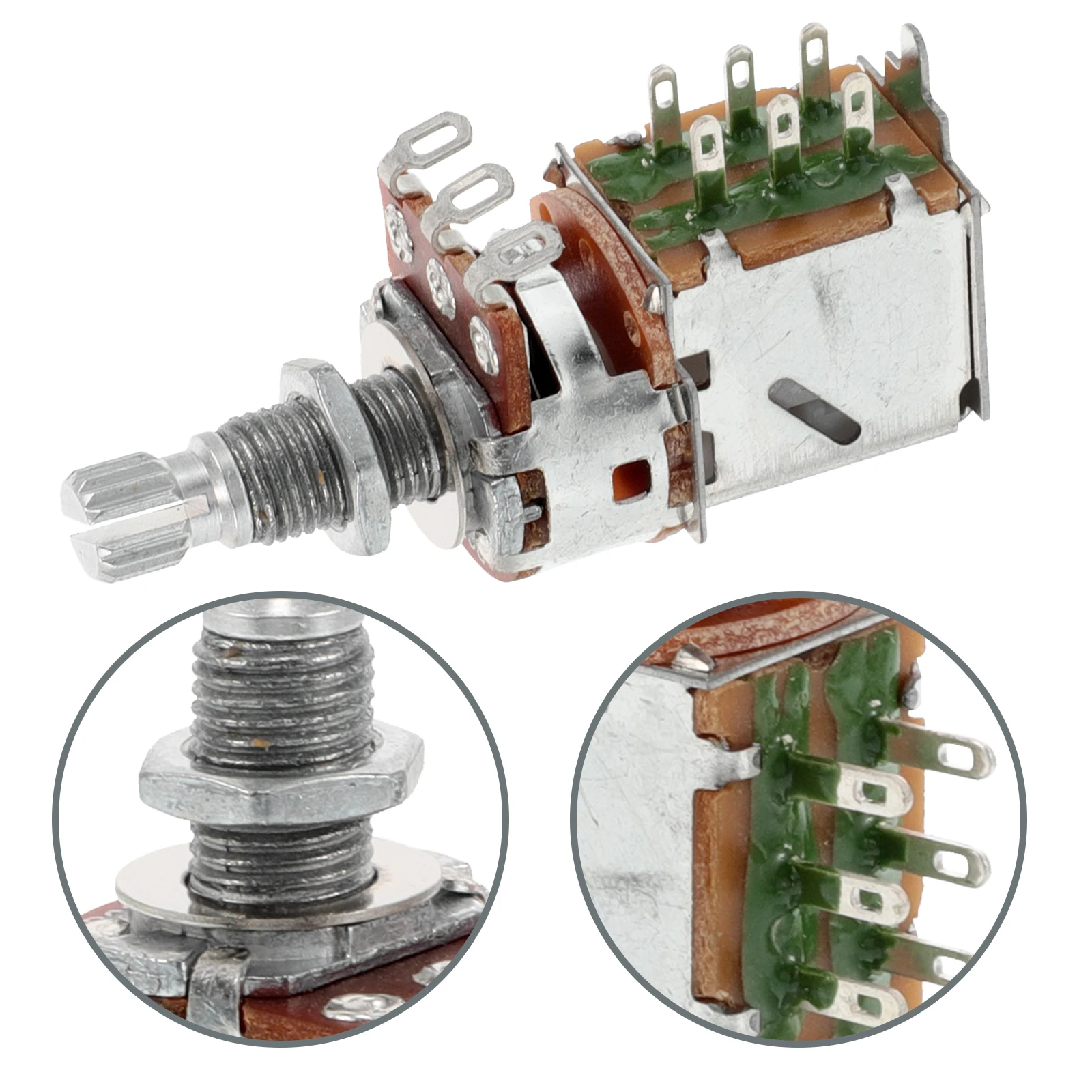 

2pcs Electric Bass Potentiometer Push Pull Switch Tone Volume Control Split Shaft Replacement Guitar Electronics