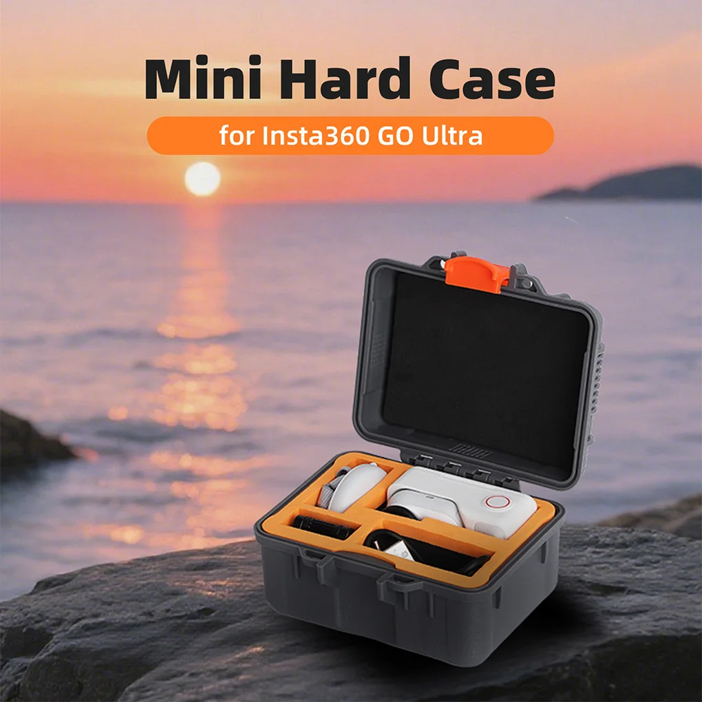 กล่องป้องกันการกระแทกสำหรับ Insta360 Go Ultra กล่องกันกระแทกสำหรับพกพาอุปกรณ์เสริมกล้อง Insta360 Go Ultra