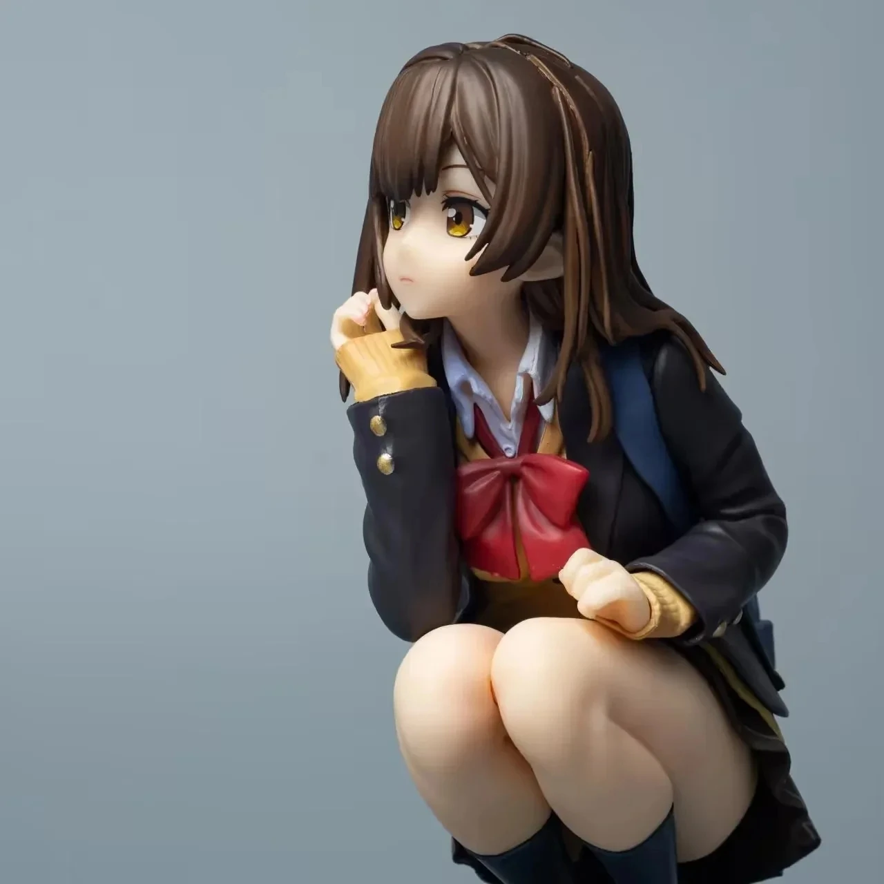 16CM Anime Ogiwara Sayu Figure Hige Wo Soru Soshite Joshikousei Wo Hirou modèle accroupi jouet cadeau Collection figurine d'action
