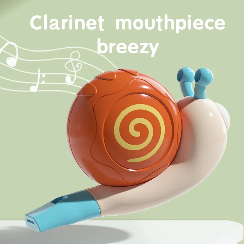 1pc caracol pássaro apito brinquedo, instrumento musical do bebê para a educação precoce, divertido dos desenhos animados assobiando presente para crianças, presente de natal