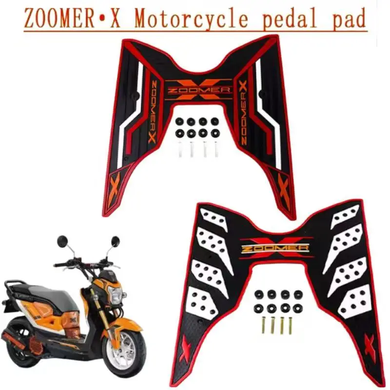 For Honda ZOOMER-X Scooter Motorcycle Mats Pedal Feet Cushion Pads Care Pad Insoles Heel Foot Anti-scratch Floor Mat Carpet 1
