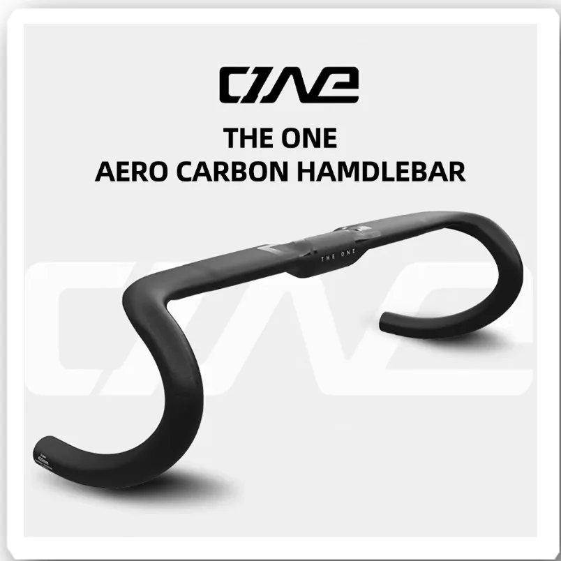 

Original THE ONE AERO T1000 Road Handlebar 360/380/400/420mm Black Matt Fully Internal Routing Road Bicycle Gravel HandleBar