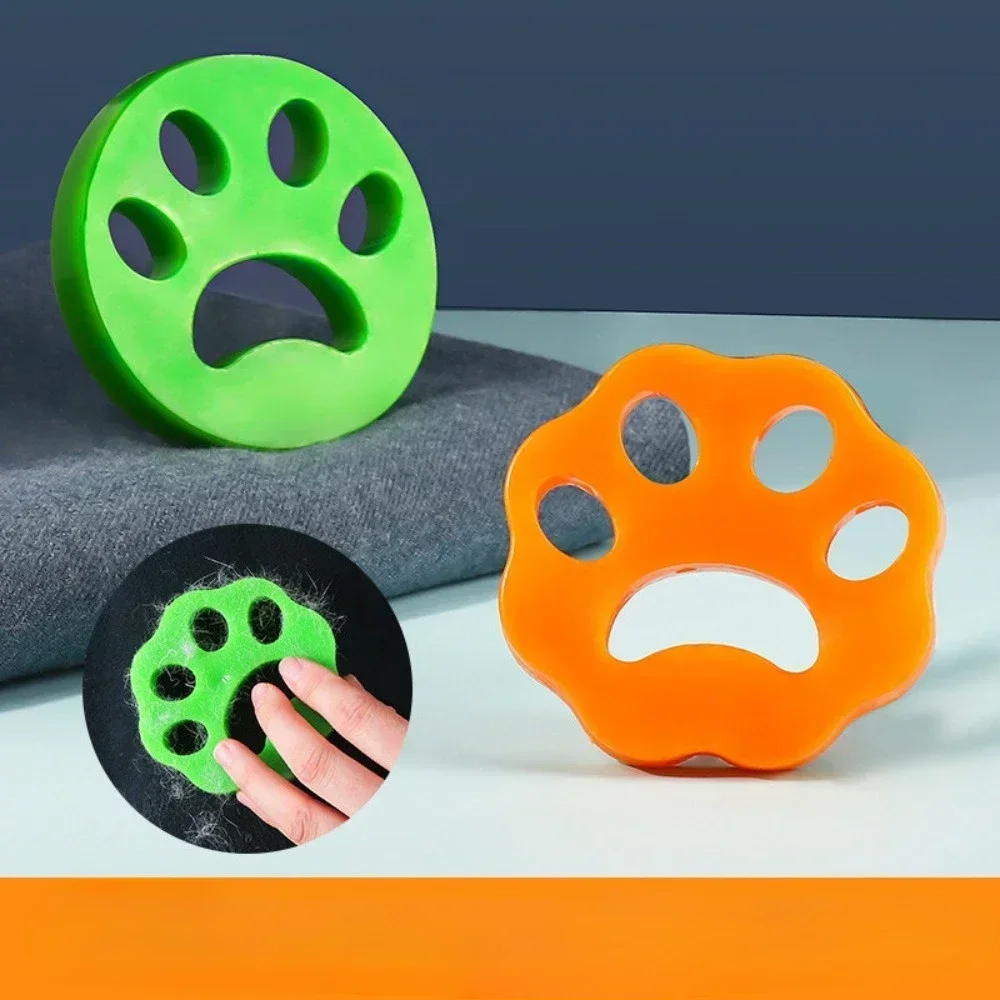 New Silicone Pet Paw Clothing Dust Remover with Adhesive Bristles, Washable Double-sided Hair Remover