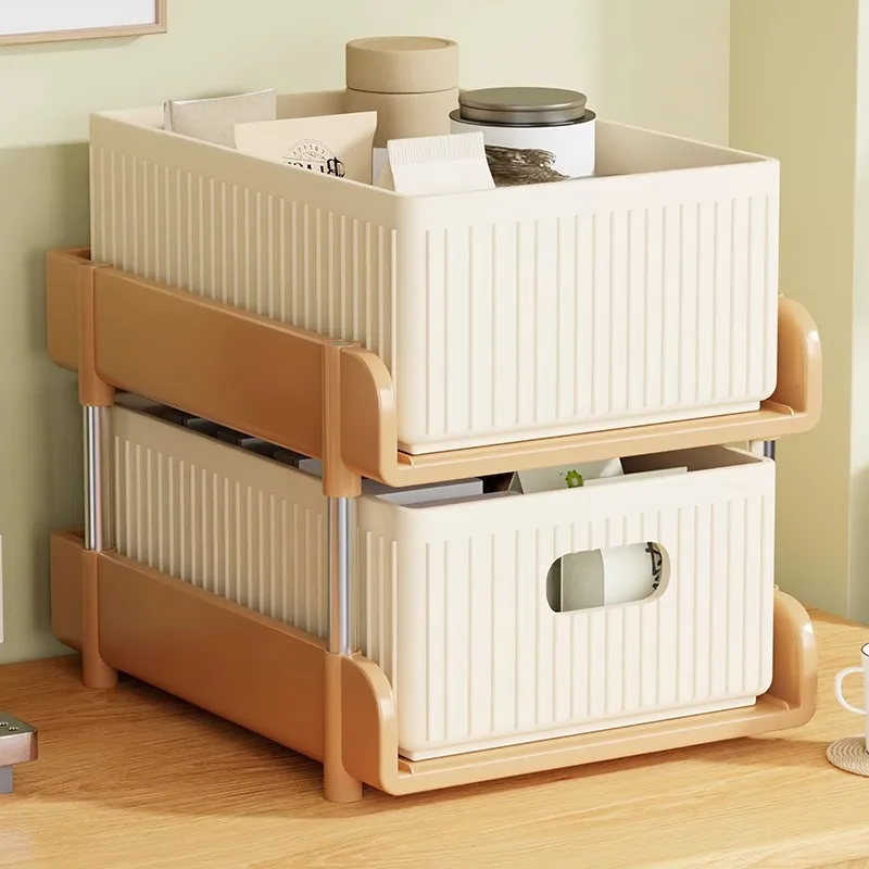 Desktop storage box Office pumping layered rack Dining table Snack rack Porch finishing artifact