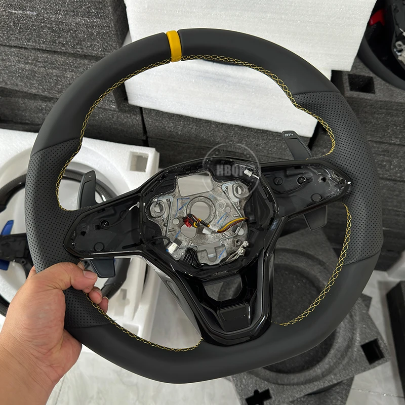 The Steering Wheel Is Suitable For Golf 8, R, GTI, Can Be Equipped With Buttons, And Comes With Shift Paddles And Frame