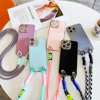 POCO X6 Crossbody Necklace Strap Lanyard Cord Phone Case For Xiaomi POCO X6 X5 X4 M6 Pro X3 C65 13T 12T 11T 11 Lite 5G NE Cover