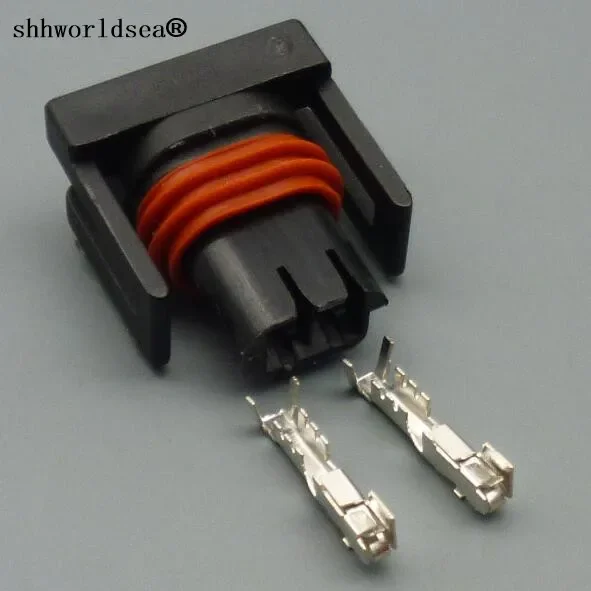 

shhworldsea 5/10/30/50/100 2 pin 1.5mm Car Electrical Weatherproof Connector Intake Air Temp Sensor Plug For Namz Type 12162215